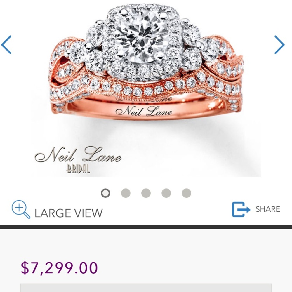 Neil lane wedding ring set